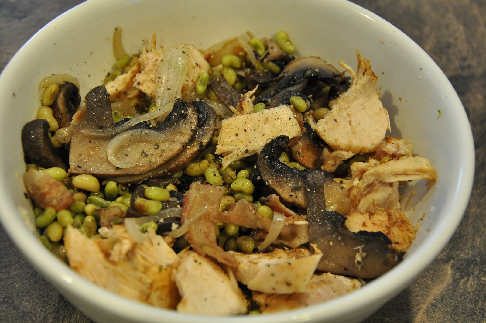 Clean Eating for the Realistically Minded Chicken with Field Peas and