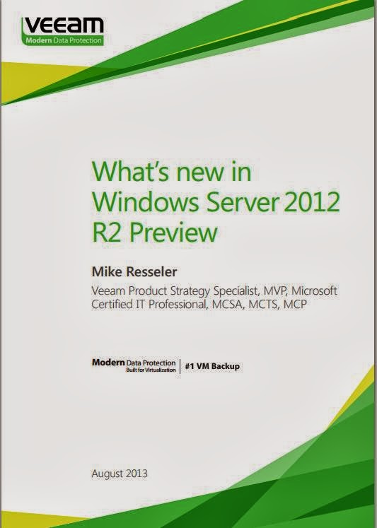 Free E-book from Veeam Backup - What's new in Windows Server 2012 R2 Preview