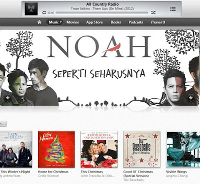 Tampilan iTunes store di iTunes11