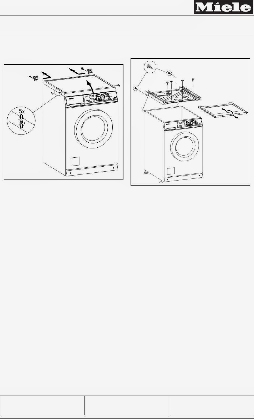 MIELE WT945 SERVICE MANUAL