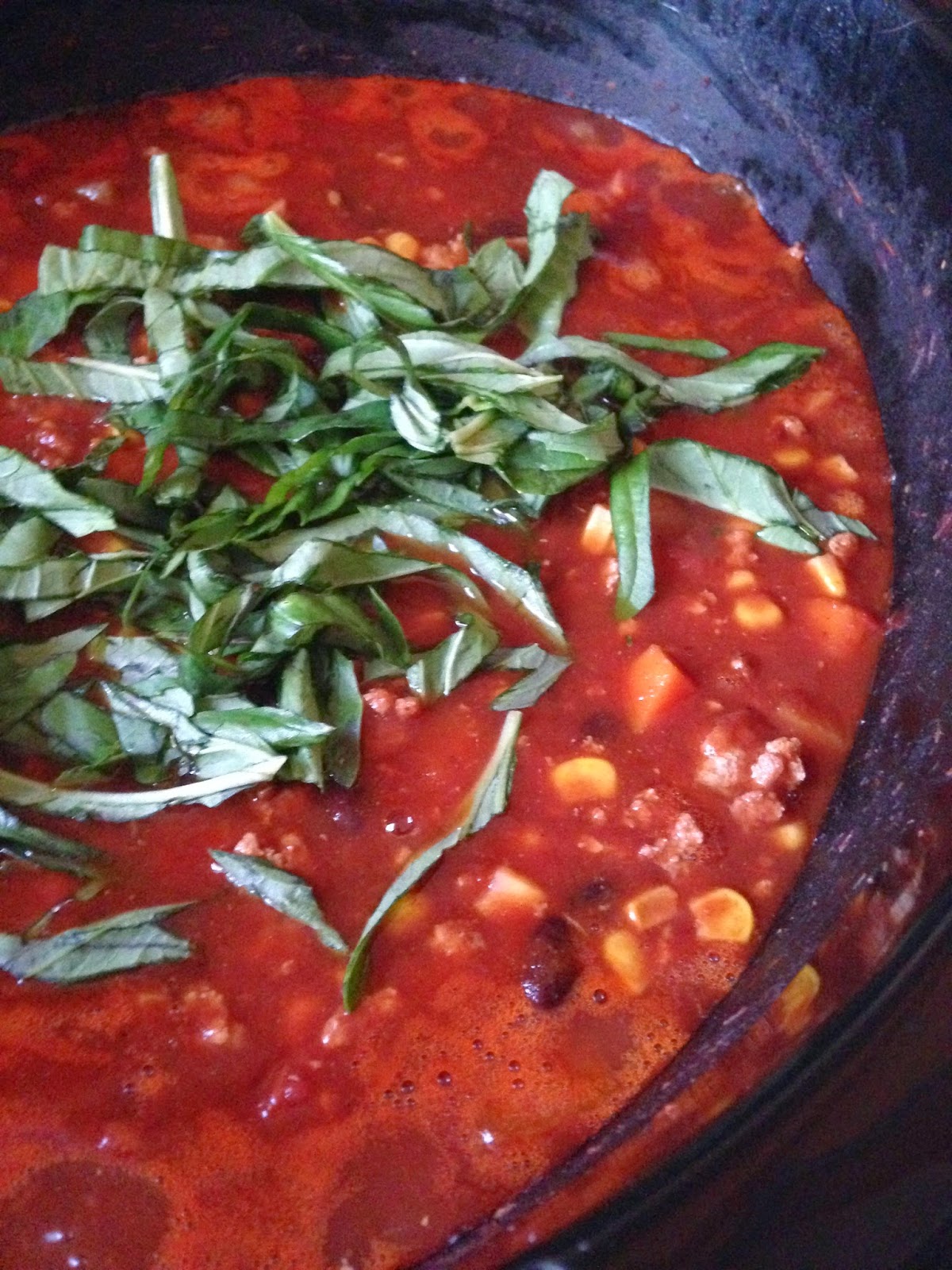 Cooking is Caring Crockpot Turkey and Veggie Chili