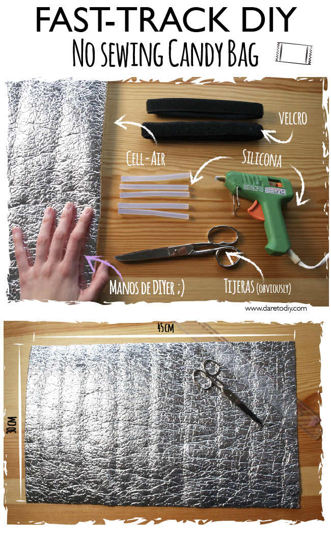 Dare to DIY DIY Candy bag versión fácil sin coser