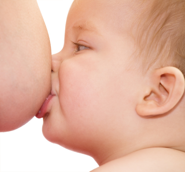 Babies breast fed
