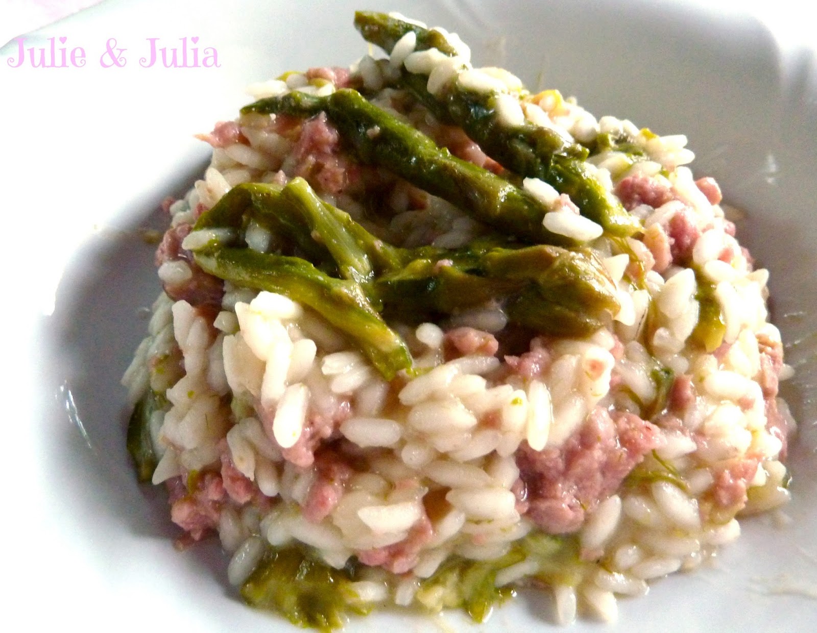 Julie & Julia esperimenti in cucina Risotto asparagi e salsiccia