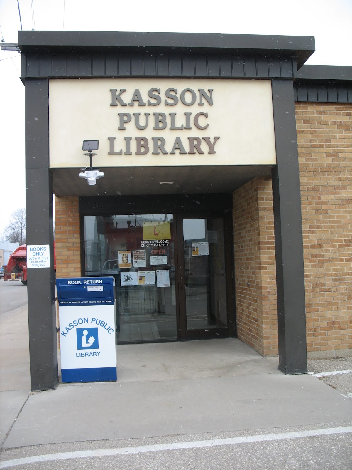 Friends of the Kasson Public Library Two New Drop Boxes For the Library