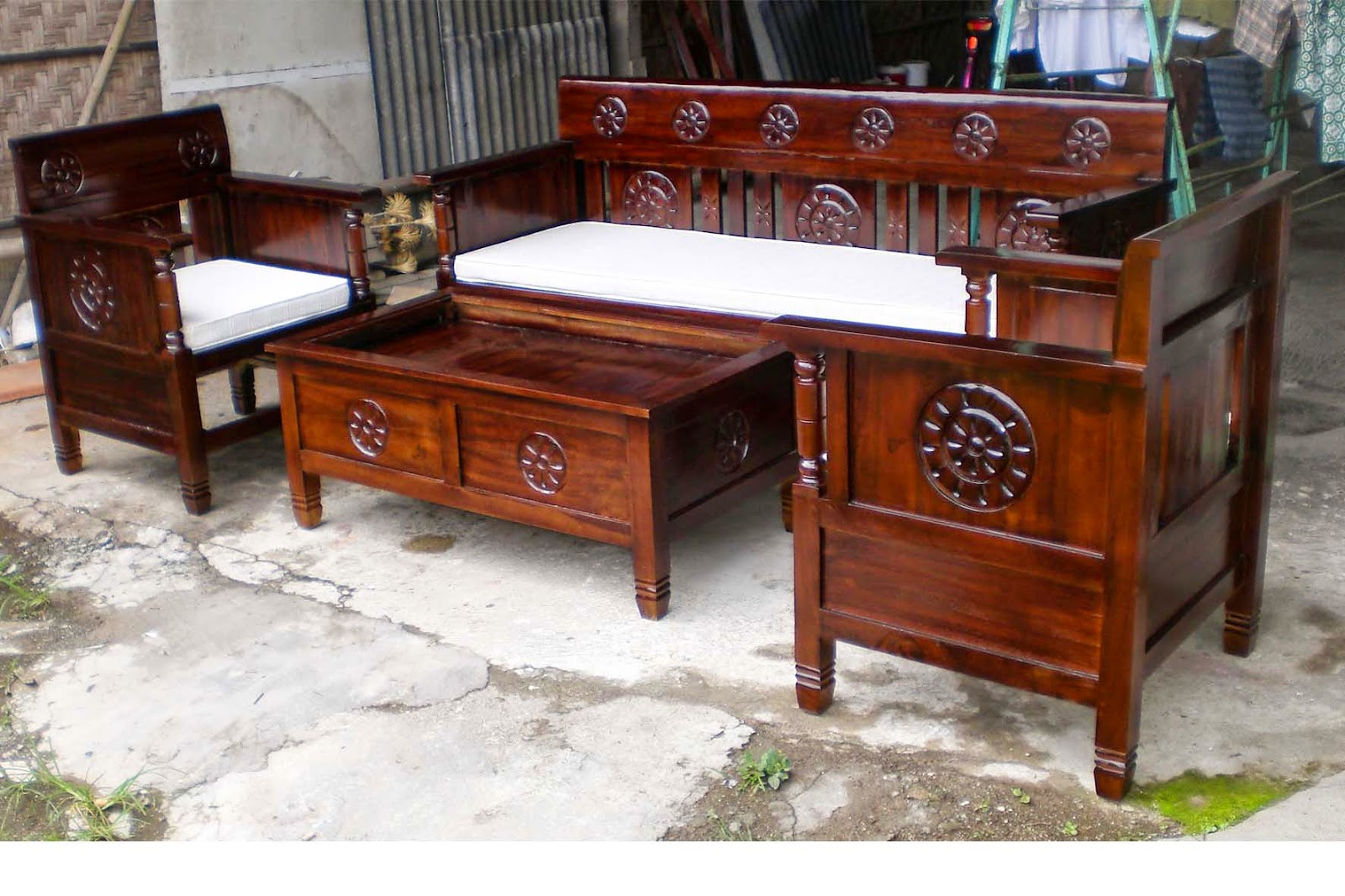 Kursi Minimalis Ukir Bundar - Furniture Jepara Online | Toko Mebel Jati