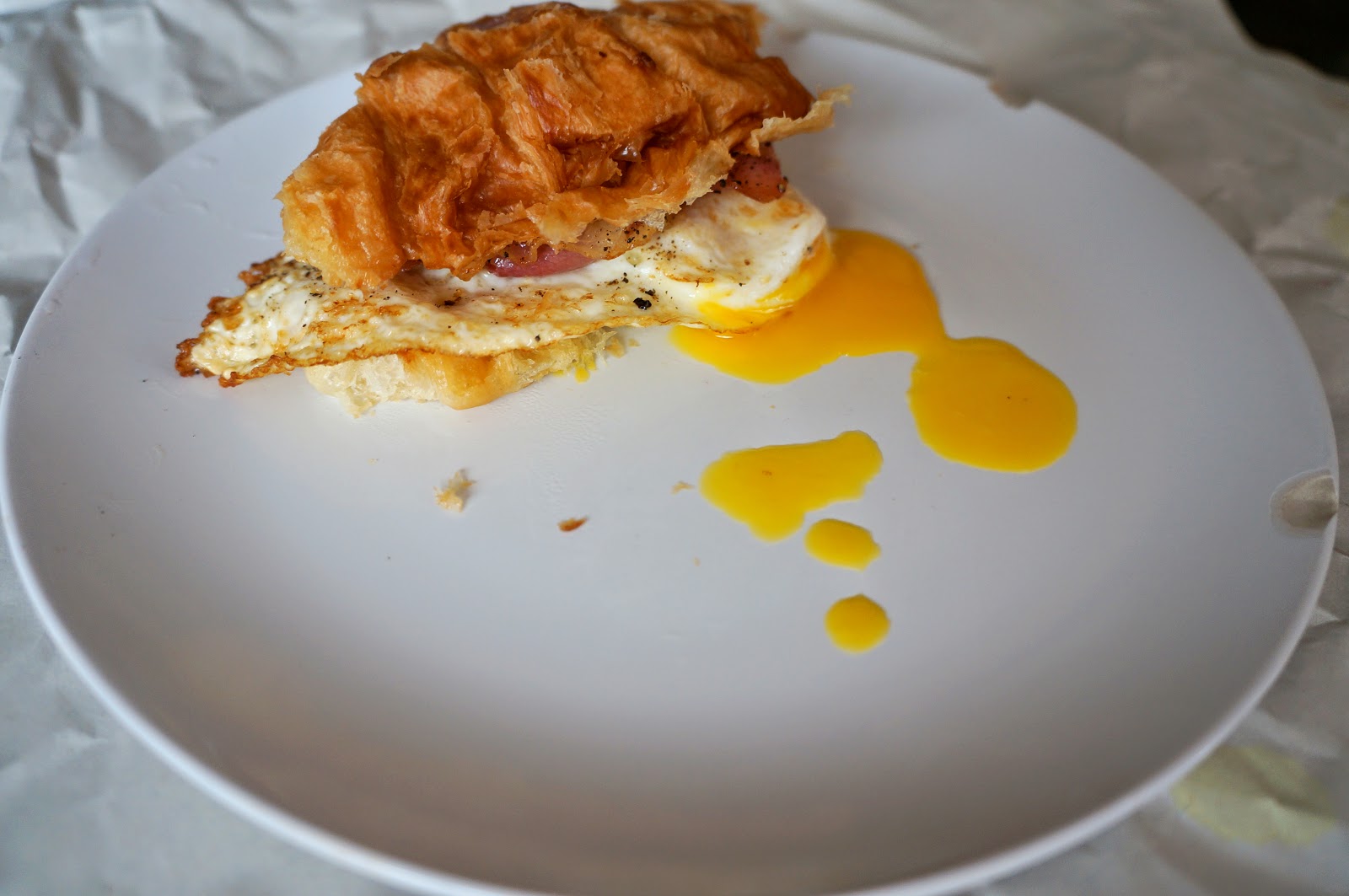 Pancetta & Egg Croissantwich