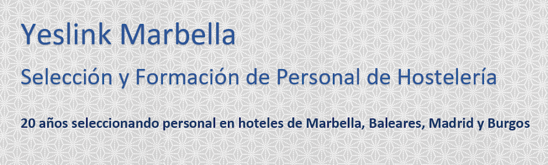 Yeslink  Marbella. Selección y Formación de personal de hostelería