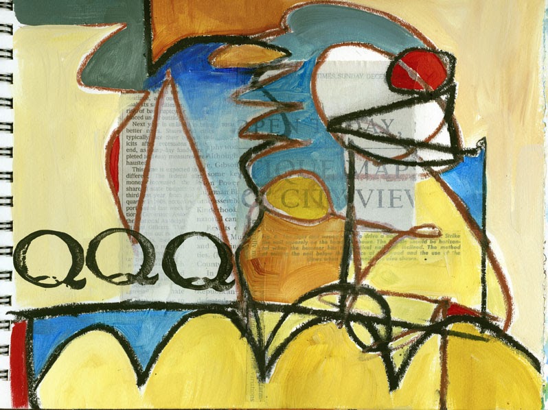 Scribble Drawing Uk : Collage journeys more blind scribble