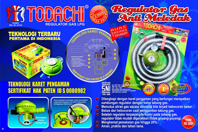 REGULATOR GAS TODACHI Regulator Gas TODACHI ASLI Pastikan berlogo Kuda