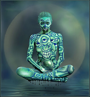 Artistic Female Body Painting