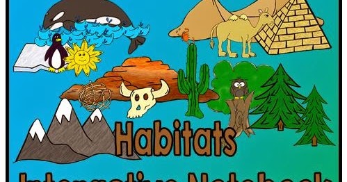 Clip Art by Carrie Teaching First: Habitats Interactive Notebook