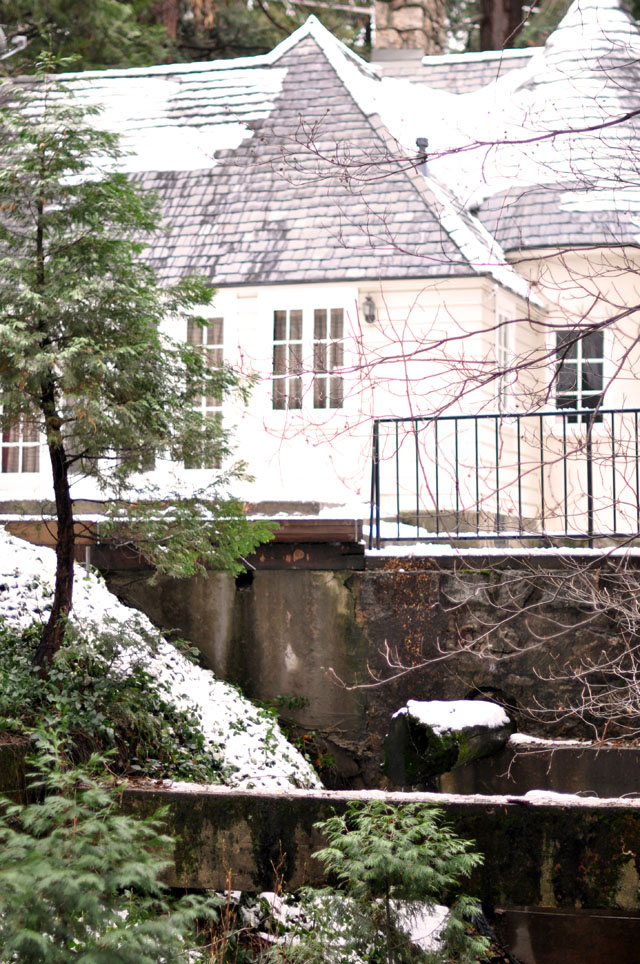 house in the snow
