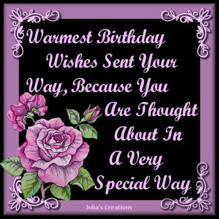 Julia’s Creations: Birthday thoughts