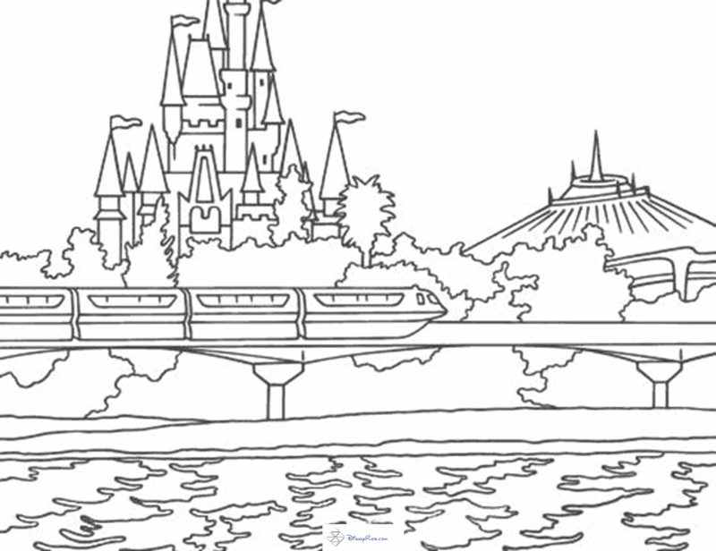 Imagens para Colorir Walt Disney World!