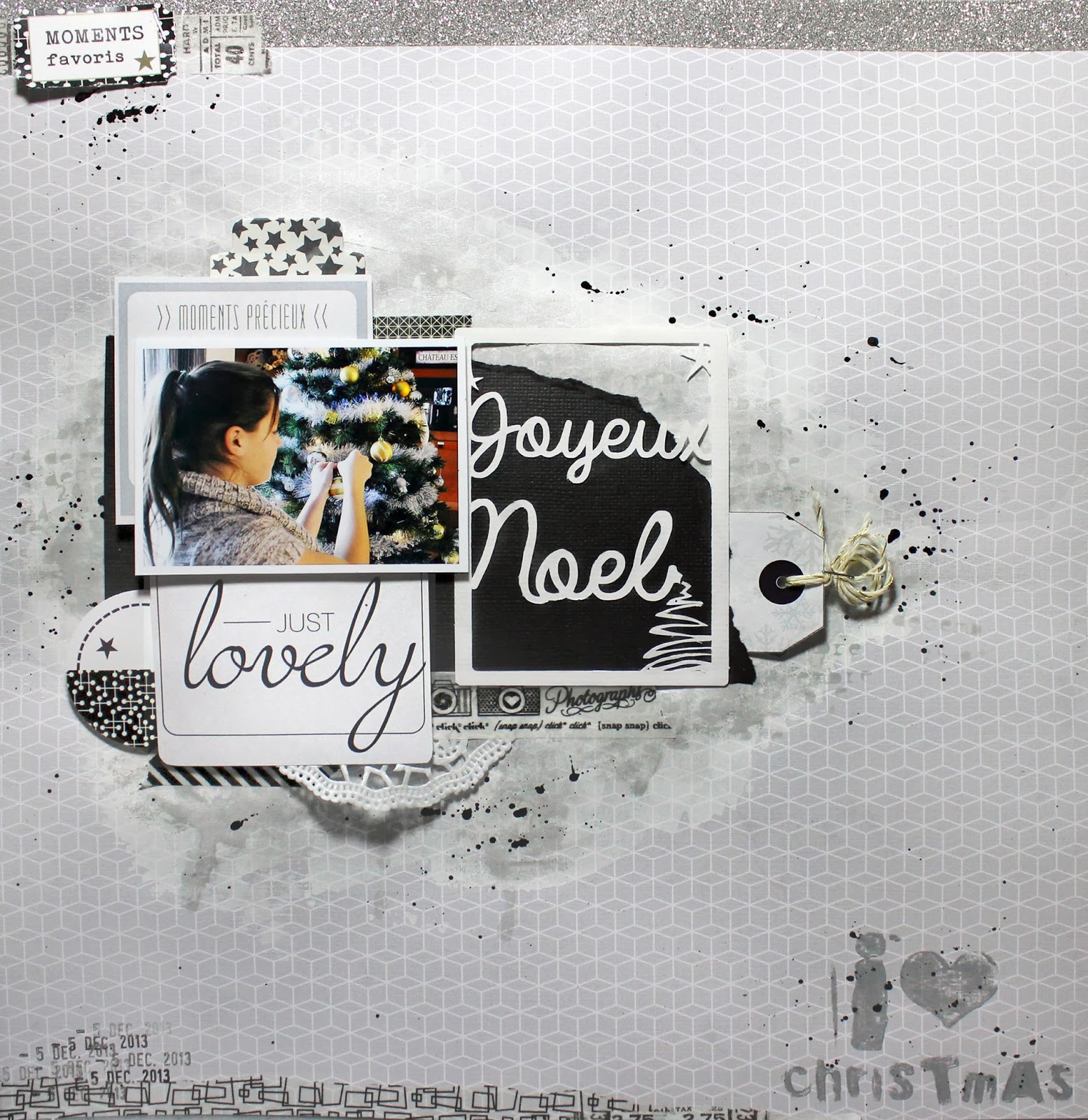 Scrap Plaisir le scrap de shannon91 ** DT Spray & scrap Joyeux Noel
