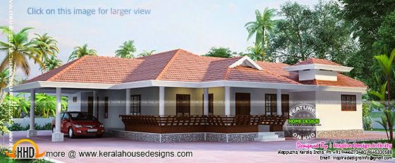 Kerala model house exterior