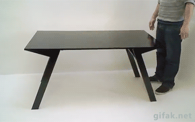 Folding coffee table