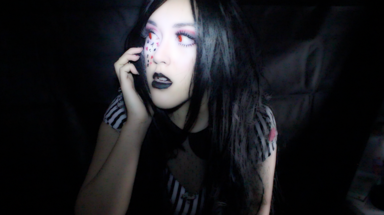 Halloween Makeup - Dark Gothic Alice In Wonderland - Honeygirlsworld -  Hawaii Lifestyle Blog