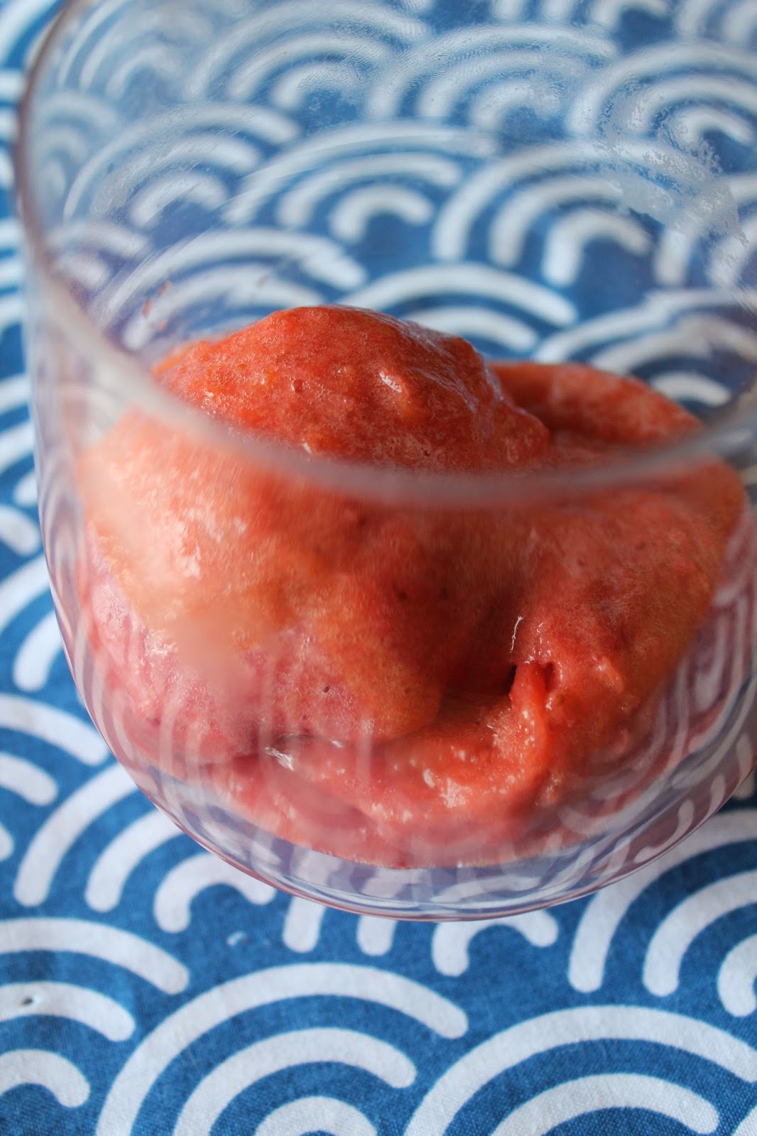 Roasted Strawberry-Rhubarb Sorbet // Runaway Apricot