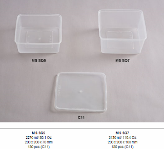 SQUARE CONTAINER MICROWABLE MSSQ5 MSSQ7