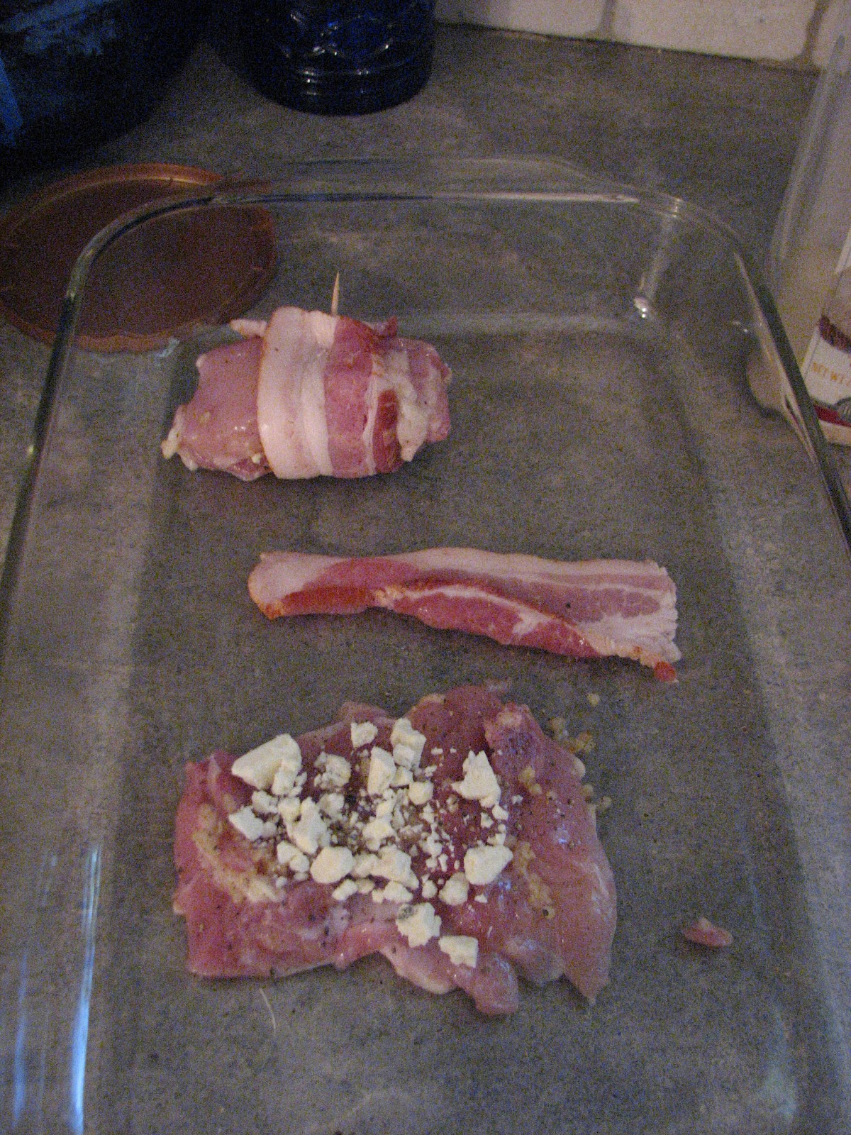 Journey to Happy Blue Cheese Bacon Wrapped Chicken