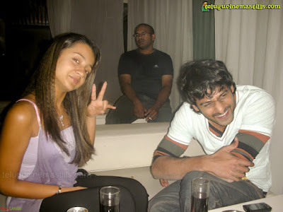 Prabhas with Trisha at Touch