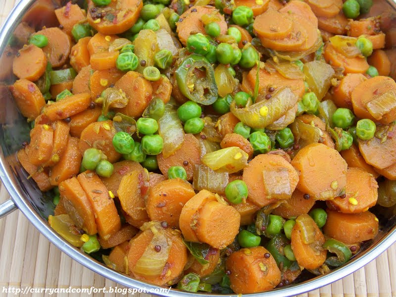 Kitchen Simmer Curried Carrots and Peas