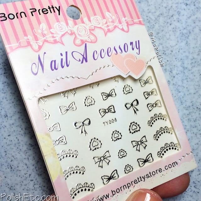 Born Pretty Store 3D Silver Nail Stickers - McPolish