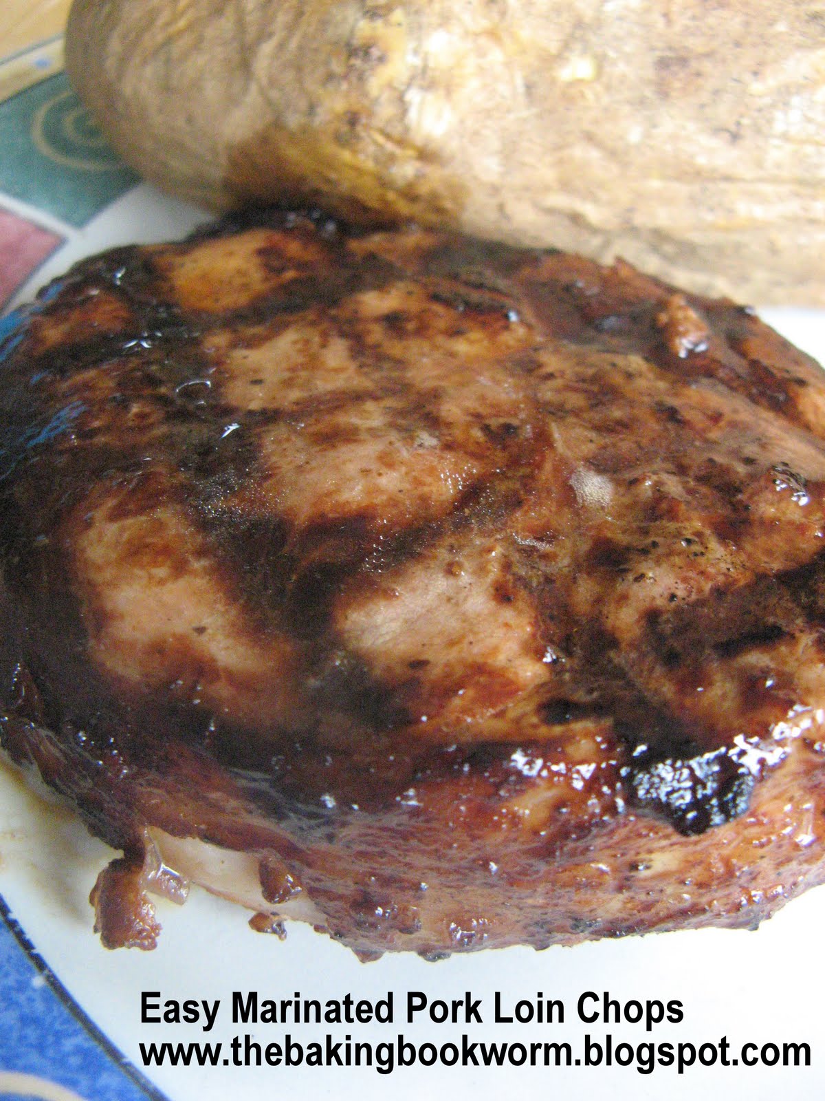 The Baking Bookworm Easy Marinated Pork Loin Chops