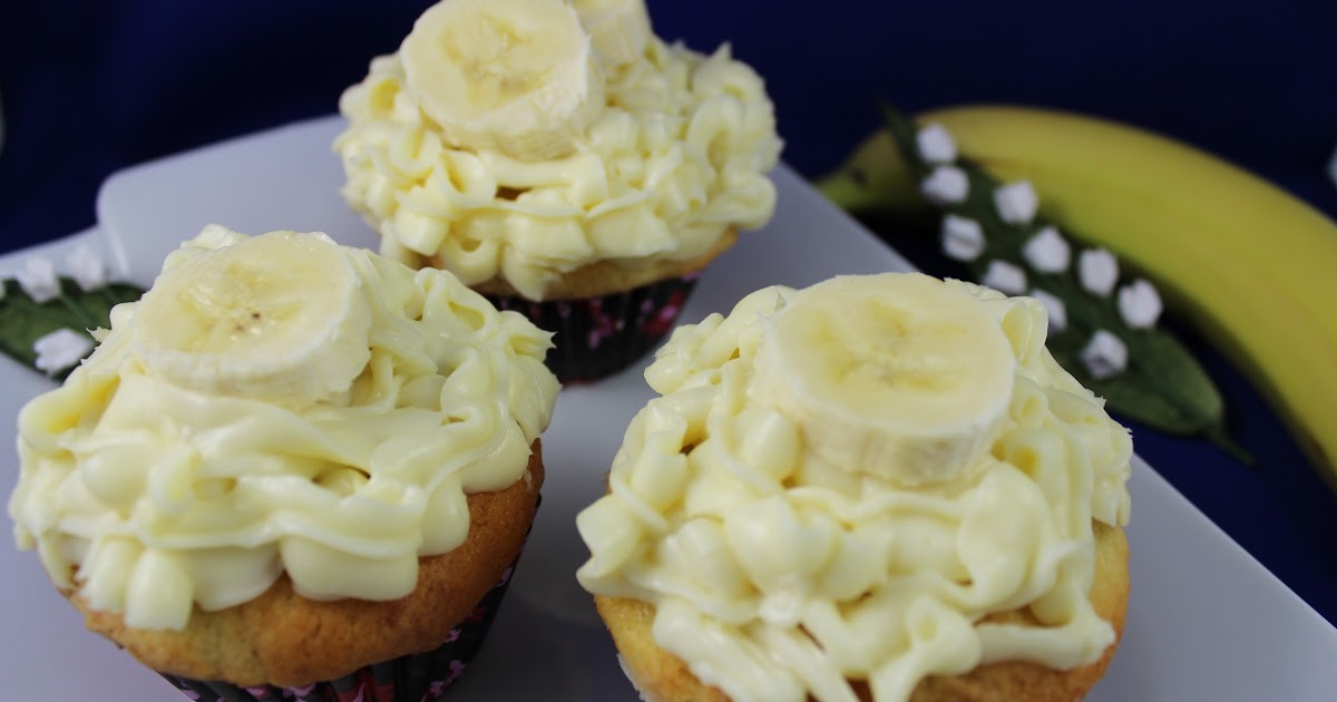 Ellen B Cookery Banana Bread Cupcakes with Cream Cheese Frosting