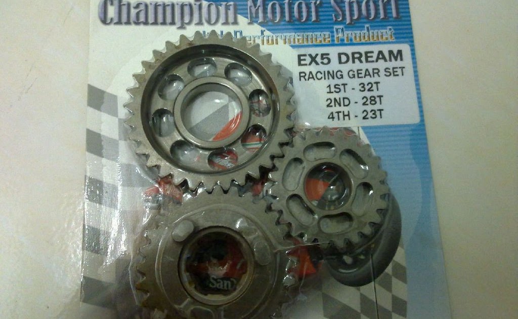 RACING GEAR SET 1,2 & 4 HONDA EX5 DREAM / GRAND 100 PALEX MOTOR PARTS