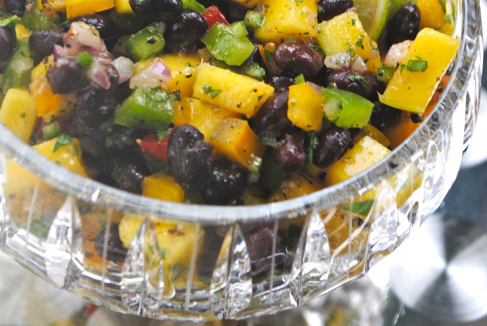 Recipe Doodle BLACK BEAN AND MANGO SALSA and ROASTED SALSA