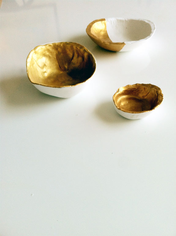 ELLA MODERN Make It Gold Clay Bowls