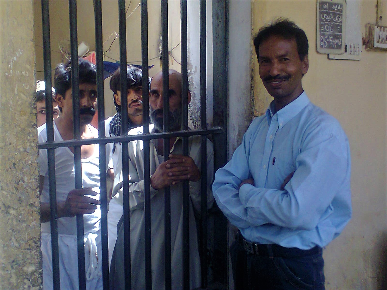 Visiting prisoners in judicial lockup Ghotki Sindh