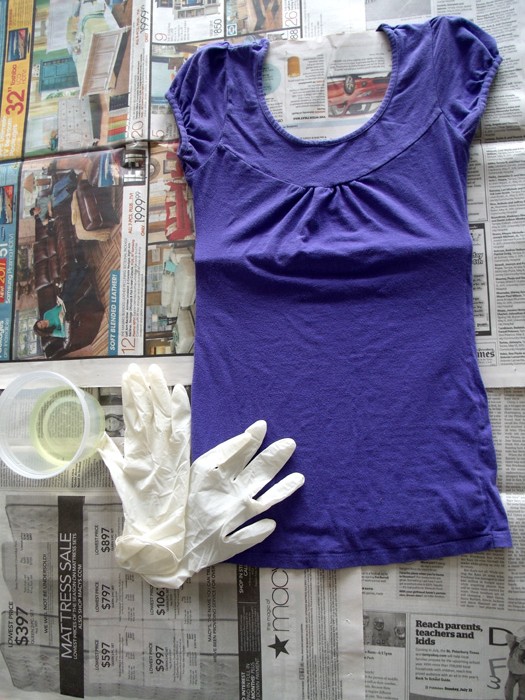 Little Assembly Required Splatter Shirt DIY