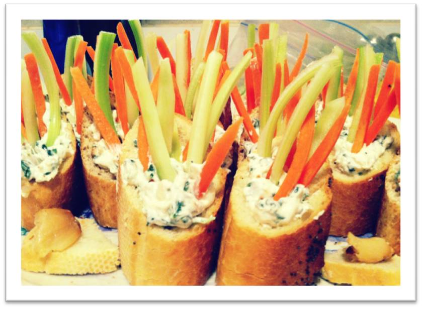 J. Krabbits INC. {fancy appetizers veggie dip cups}