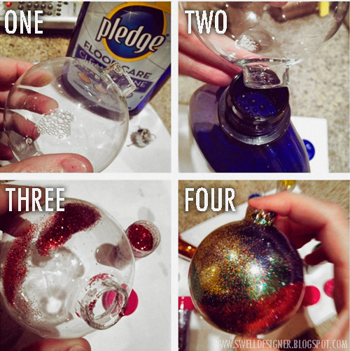 How to Make DIY Glitter Ornaments - Live Well Play Together