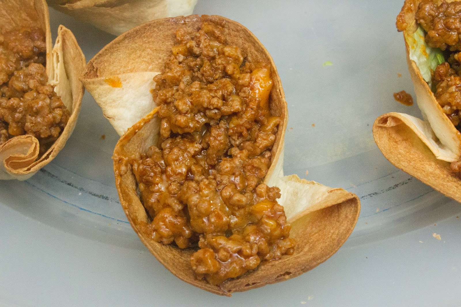 Cestitas crujientes de burrito El Baúl de las delicias