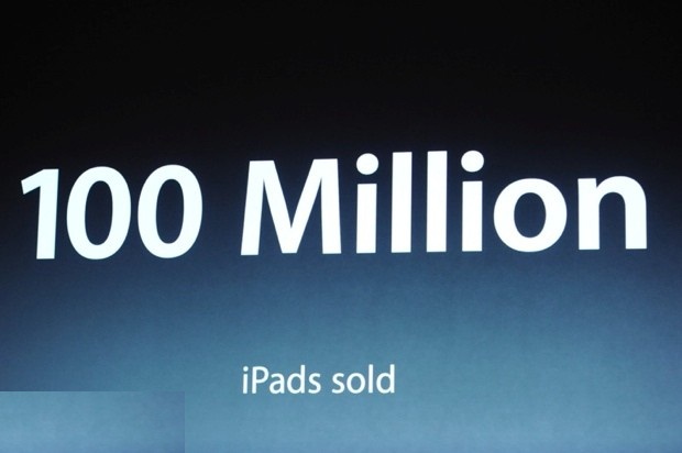 Apple sold 100 million iPad.