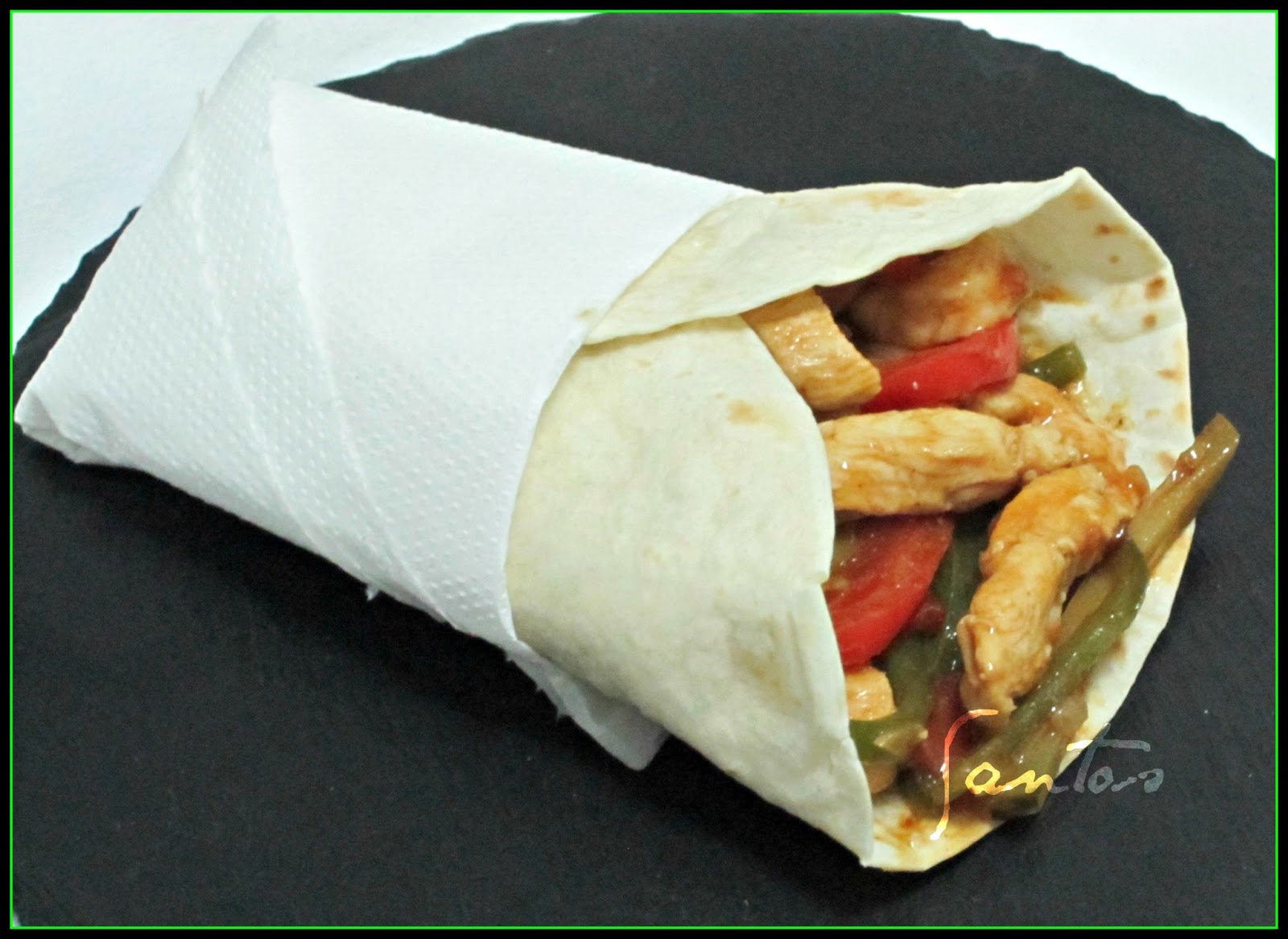 Las Tentaciones De Los Santos FAJITAS DE POLLO