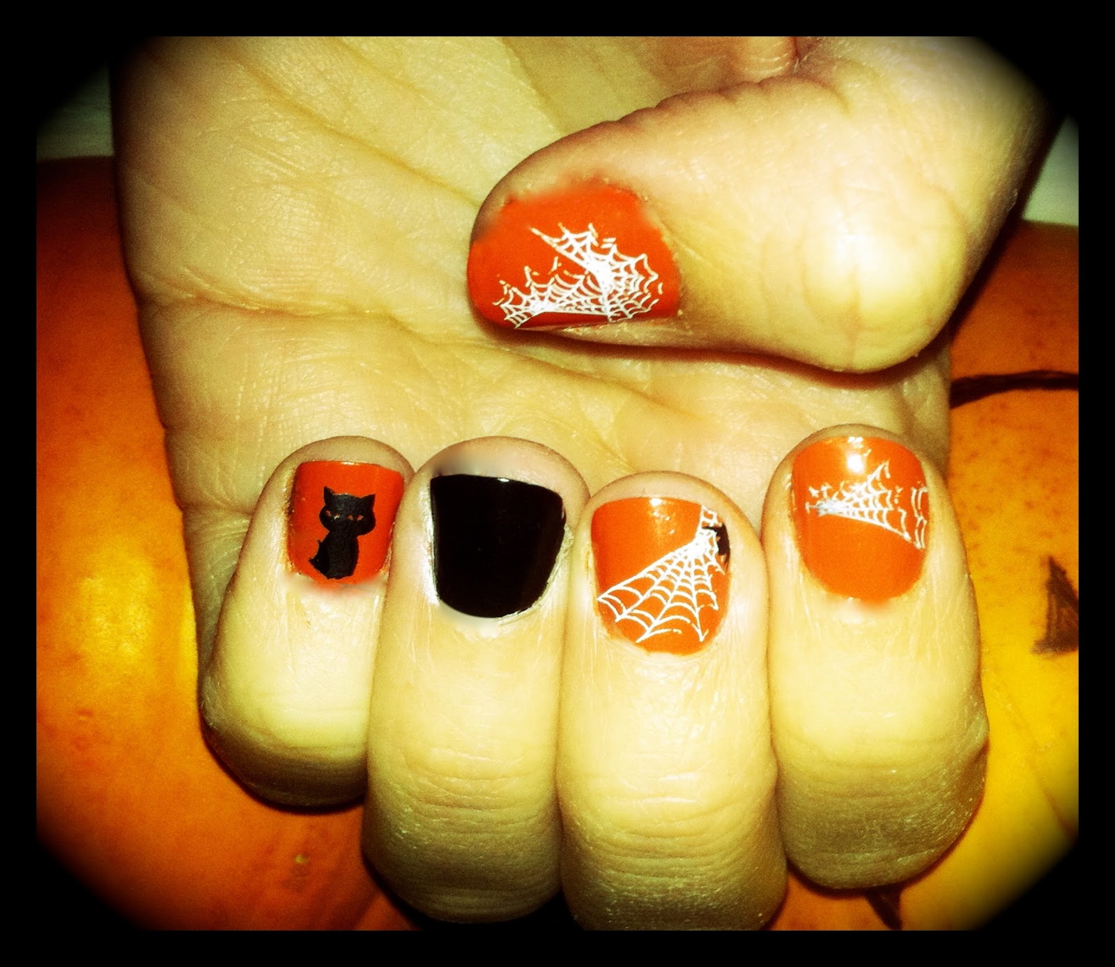 Meet Me on the Bright Side Happy Halloween Nails Wordless Wednesday