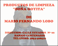 PRODUCTOS DE LIMPIEZA "DOÑA GOYITA"