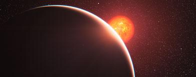 giant Super earth on a distant star