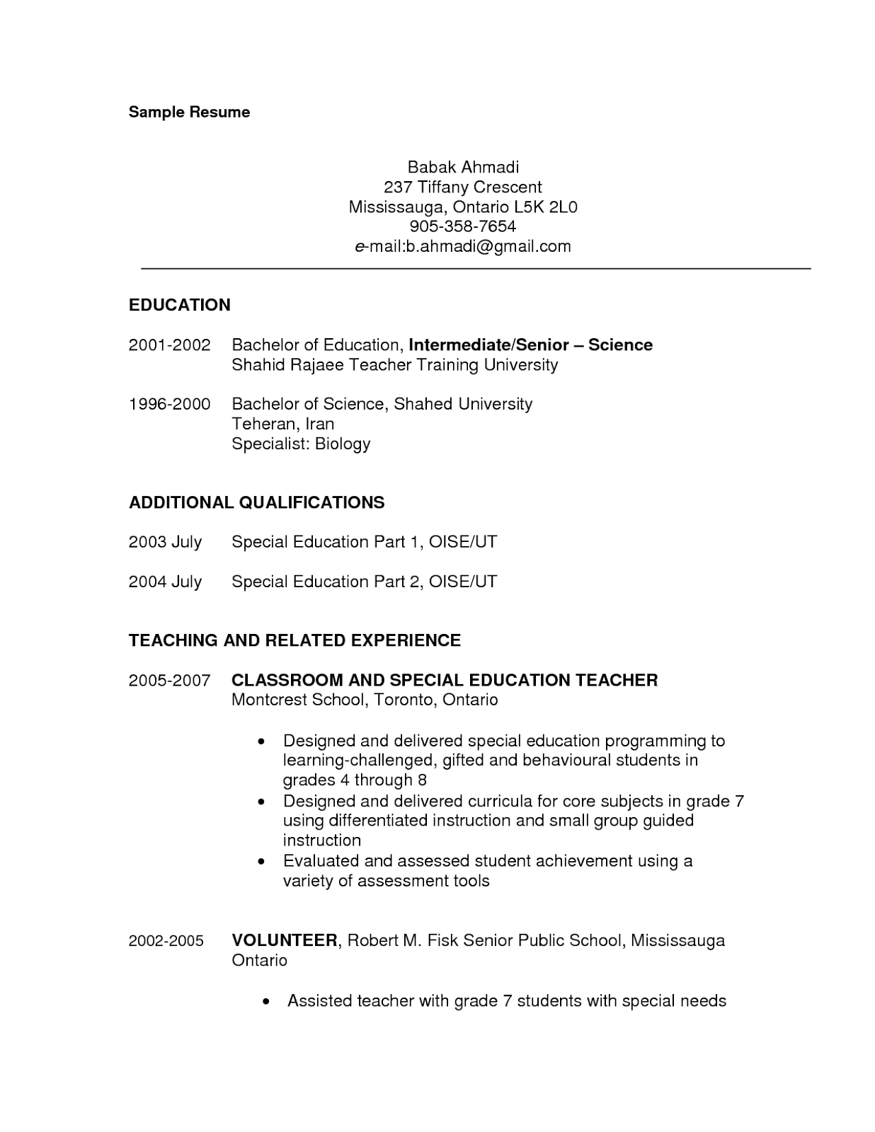 Special Education Teacher Resume Good Examples Sampletips Special Education Teacher Resume Good Examples Sampletips