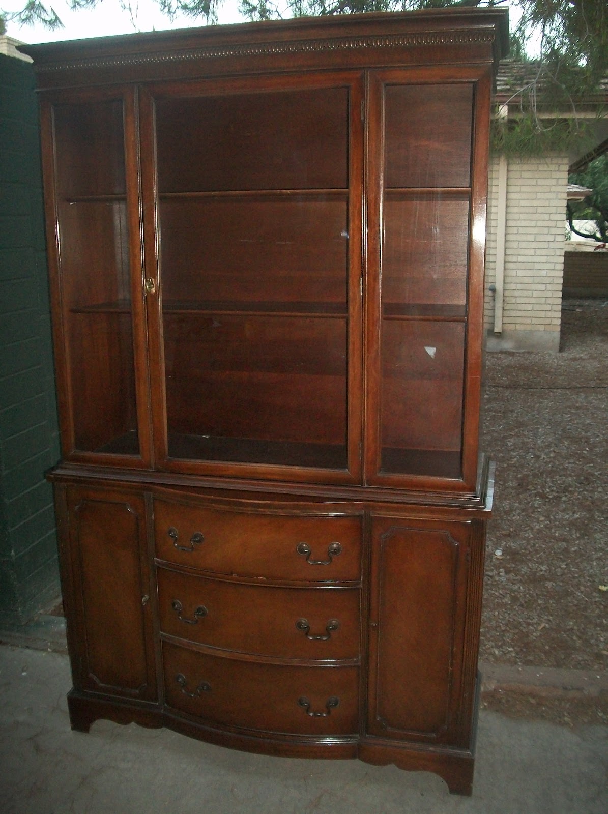 My Dear Trash Unique China Hutch Redone (Almost)
