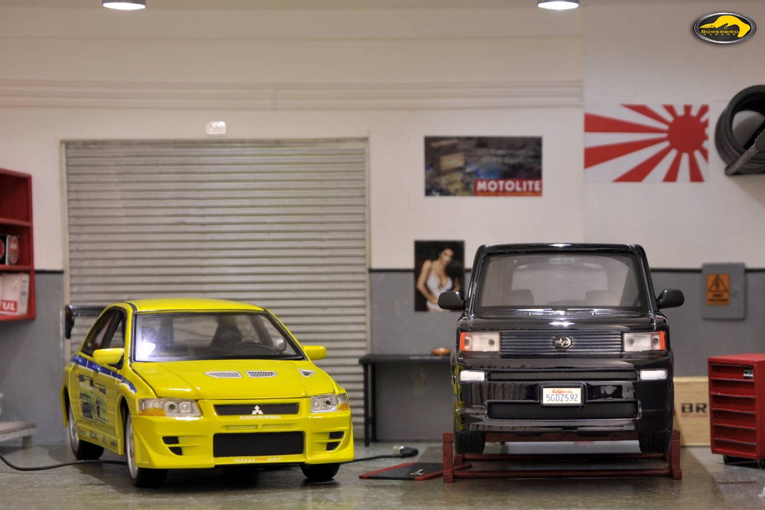 Bowerbird Garage Diorama: Bowerbird Garage Diorama - (Pinder)