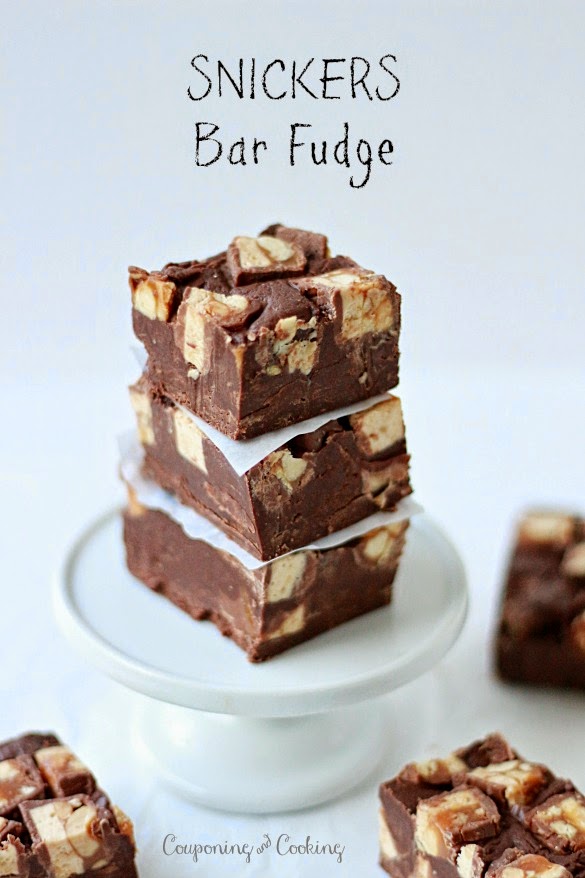Tobins' Tastes Snickers Bar Fudge {Game Day Desserts With Mars Candies}