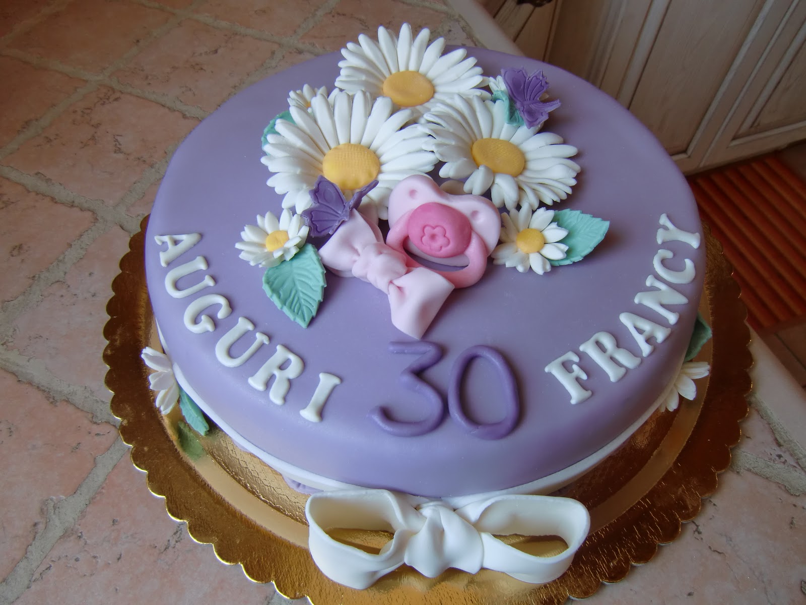 Dolci Delizie Di Sonia Torta Con Margherite Per Una Futura Mamma