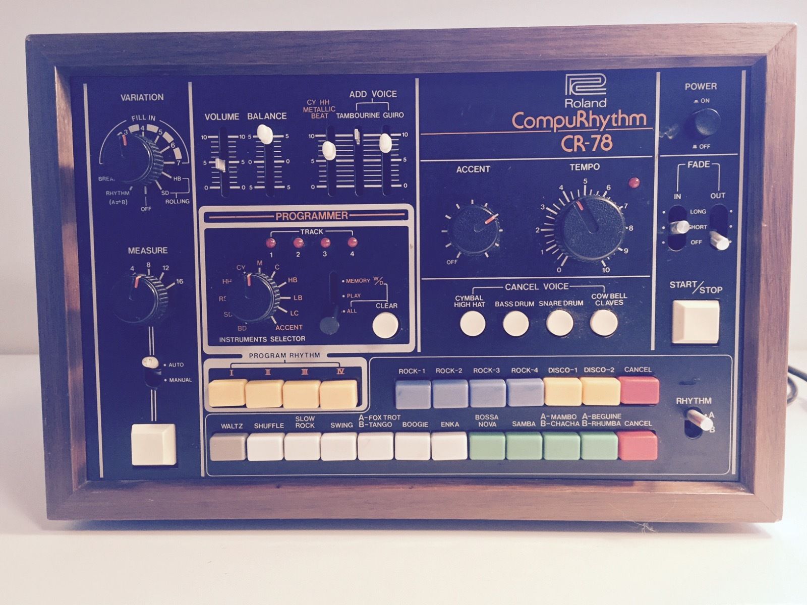 MATRIXSYNTH ROLAND CR78 Analogue Drum Machine SN 873155 with WS1